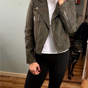 H&M Dark Grey Leather Jacket